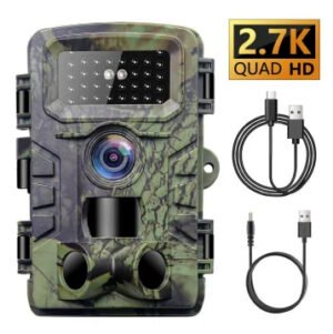 New Upgrade 34 PCs IR LED Vivid Night Vision IP66  Wildlife Trail Camera  58MP 32MP 4K Hunting Cameras