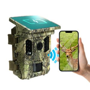Wi-Fi Solar 60 48 32 24 MP 4K 1080P Wildlife Hunting Camera No Glow 940nm IR Trail Scouting Camera