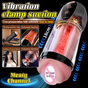 Sex Toy For Men Men&apos;s Masturbation Cup Heating Stimulation Vibrator Sexy Voice Free Portable Bracket Suction Cup Pocket Pussy