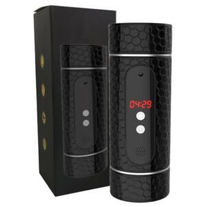 Automatic Male Masturbator Cup Dual Channel Vagina Blowjob Pocket Vibrator Timing Sucking Masturbation Cup Adult Sex Toy for Men