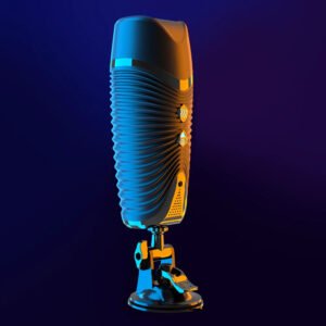 Automatic  Pocket Pussy Male Masturbator Simulated Labia Vagina Intelligent Voice Penis Trainer Bracket Adult Sex Toy For Men
